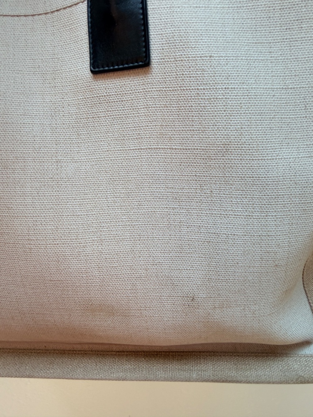 Saint Laurent Rive Gauche Linen Tote Bag Size L - Picture 5 of 15